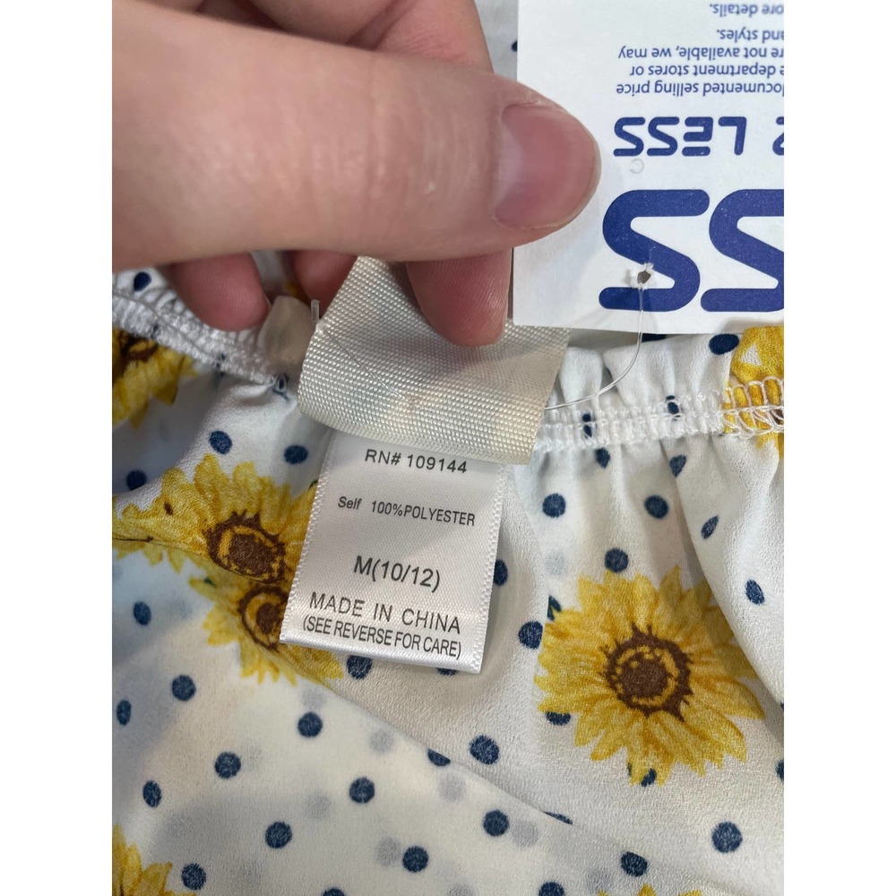 Girls Lily Bleu Sunflower Top New with Tags Size Medium 10/12 - Picture 4 of 5